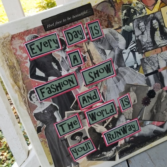 Other - Mixed Media Art Collage on Canvas